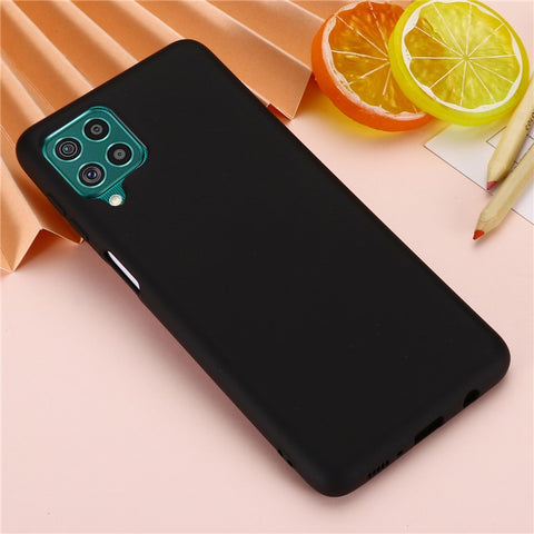 Liquid Silicone Soft Cover Case with Handy Strap for Samsung Galaxy F62/M62
