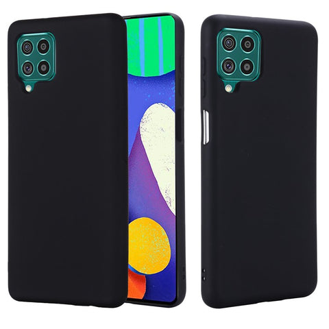 Liquid Silicone Soft Cover Case with Handy Strap for Samsung Galaxy F62/M62