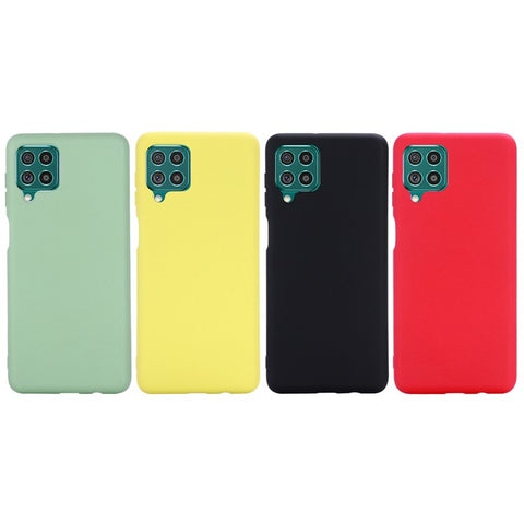 Liquid Silicone Soft Cover Case with Handy Strap for Samsung Galaxy F62/M62
