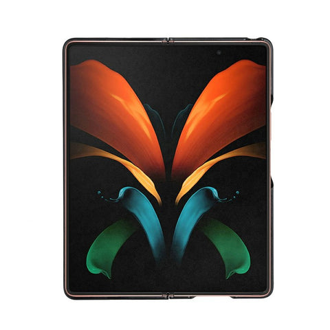 Carbon Fiber Texture Leather Case for Samsung Galaxy Z Fold2 5G
