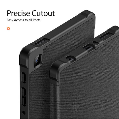 DUX DUCIS Domo Series Tri-fold Stand Leather Tablet Protective Case Shell for Samsung Galaxy Tab A7 Lite 8.7-inch