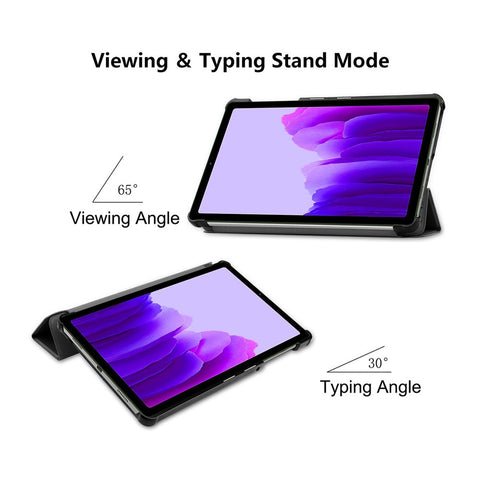 ENKAY HAT PRINCE ENK-8030 Tri-fold Stand PU Leather Auto Wake Sleep Tablet Case Cover for Samsung Galaxy Tab A7 Lite 8.7-inch T220 / T225