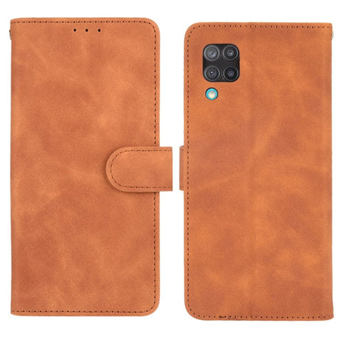 Silky Touch Leather Wallet Phone Cover Stand Case for Samsung Galaxy M12/F12