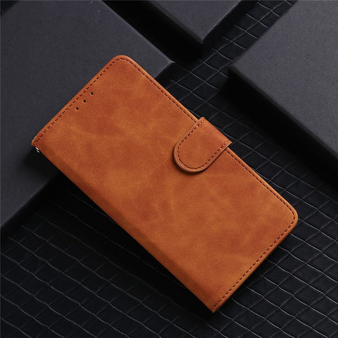 Silky Touch Leather Wallet Phone Cover Stand Case for Samsung Galaxy M12/F12