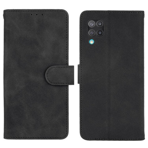 Silky Touch Leather Wallet Phone Cover Stand Case for Samsung Galaxy M12/F12