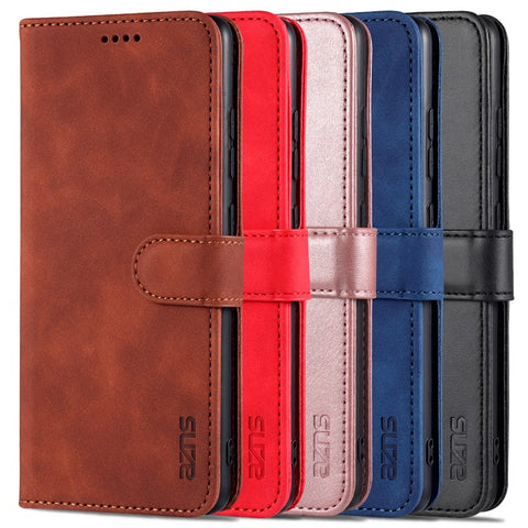AZNS PU Leather Phone Cover Wallet Stand Case for Samsung Galaxy S20 FE 2022/S20 FE 4G/S20 FE 5G/S20 Lite