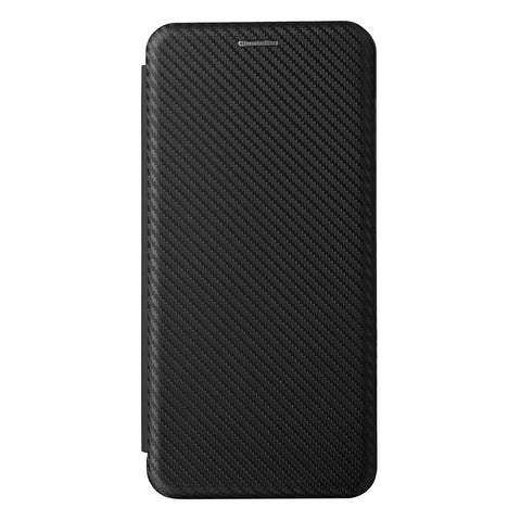 Auto-absorbed Carbon Fiber Texture Card Slot Leather Phone Case for Samsung Galaxy M12/F12