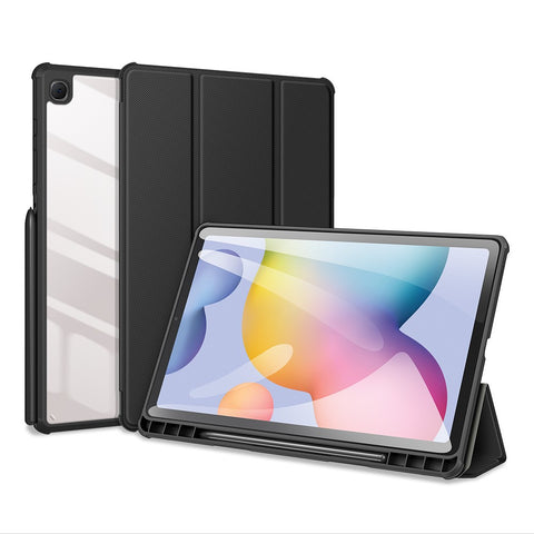 DUX DUCIS TOBY Series Tri-fold Stand Leather Case for Samsung Galaxy Tab S6 Lite (2020) P610 / P615 / S6 Lite (2022) / (2024)