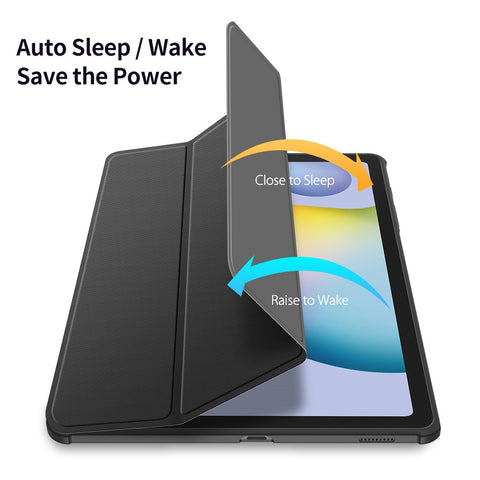 DUX DUCIS TOBY Series Tri-fold Stand Leather Case for Samsung Galaxy Tab S6 Lite (2020) P610 / P615 / S6 Lite (2022) / (2024)