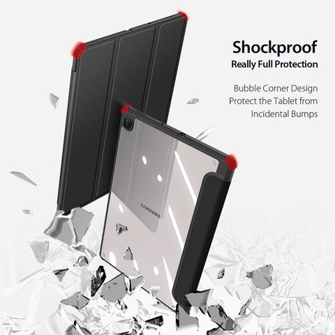 DUX DUCIS TOBY Series Tri-fold Stand Leather Case for Samsung Galaxy Tab S6 Lite (2020) P610 / P615 / S6 Lite (2022) / (2024)