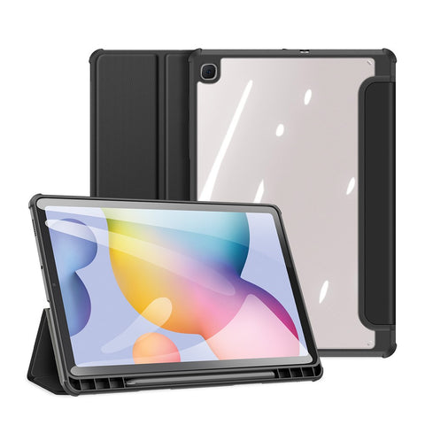 DUX DUCIS TOBY Series Tri-fold Stand Leather Case for Samsung Galaxy Tab S6 Lite (2020) P610 / P615 / S6 Lite (2022) / (2024)