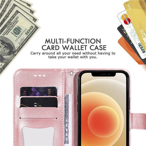 PU Leather Imprint Flowers Pattern Wallet Phone Case with Lanyard for Samsung Galaxy A12 / M12 / F12