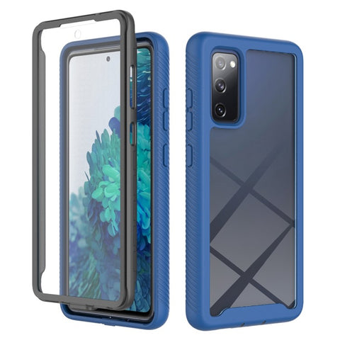 Full Coverage Hybrid Protective Case with Ultra Clear PET Screen Protector for Samsung Galaxy S20 FE 2022/S20 FE 4G/S20 FE 5G/S20 Lite