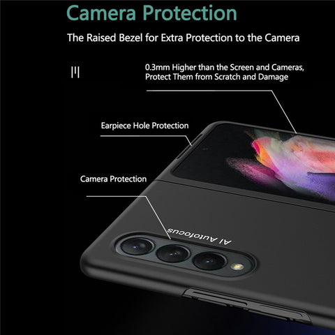 GKK For Samsung Galaxy Z Fold3 5G Ultra Thin Hard PC Full Protection Folding Phone Case Cover