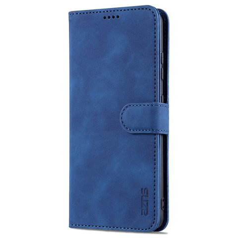 AZNS  Wallet Design PU Leather All-round Protection Phone Stand Cover Case for Samsung Galaxy S21 Ultra 5G