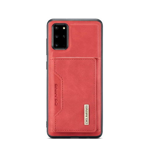 DG.MING M2 Series Anti-drop Magnetic Wallet Design with Kickstand  Leather Coated Hybrid Case for Samsung Galaxy S20 Plus