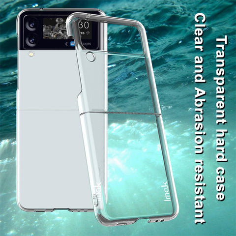 IMAK Air II Pro Drop-Proof Wear Resistant PC Crystal Cover Shell (Upper Cover + Lower Cover) for Samsung Galaxy Z Flip3 5G