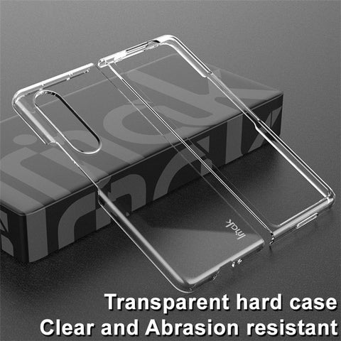 IMAK Crystal Case II Pro Clear PC Hard Phone Case for Samsung Galaxy Z Fold3 5G