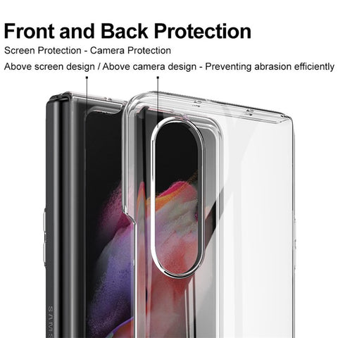 IMAK Crystal Case II Pro Clear PC Hard Phone Case for Samsung Galaxy Z Fold3 5G