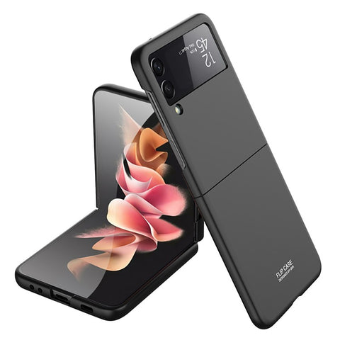 GKK For Samsung Galaxy Z Flip3 5G Mobile Phone Cover Ultra Thin Bare Metal Feel Anti-Fingerprint Hard PC Folding Phone Case
