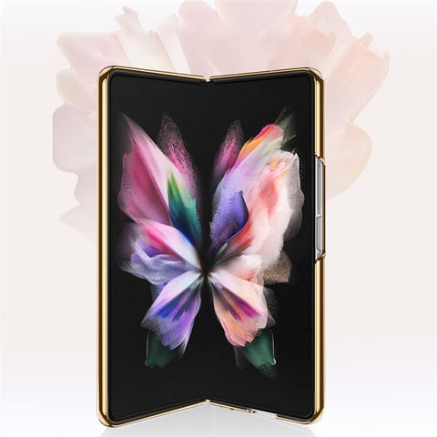 GKK Painted Pattern Printing IMD Tempered Glass Back + Hard PC Shockproof Anti-Scratch Protective Cover for Samsung Galaxy Z Fold3 5G