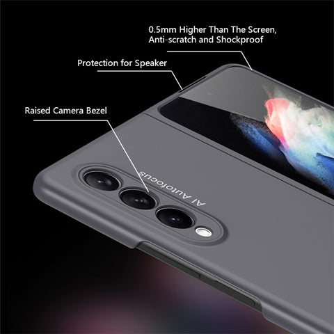 GKK Stylish Ultra Slim Full Protection Precise Cutout Hard PC Protective Phone Cover for Samsung Galaxy Z Fold3 5G