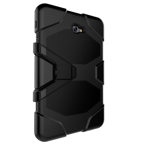 Heavy Duty Silicone PC Hybrid Case Clip Kickstand Combo Shell for Samsung Galaxy Tab A 10.1 (2016) T580 T585
