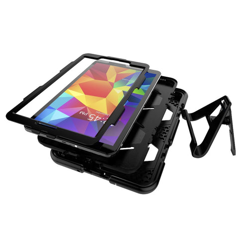 Heavy Duty Silicone PC Hybrid Case Clip Kickstand Combo Shell for Samsung Galaxy Tab A 10.1 (2016) T580 T585