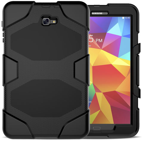 Heavy Duty Silicone PC Hybrid Case Clip Kickstand Combo Shell for Samsung Galaxy Tab A 10.1 (2016) T580 T585