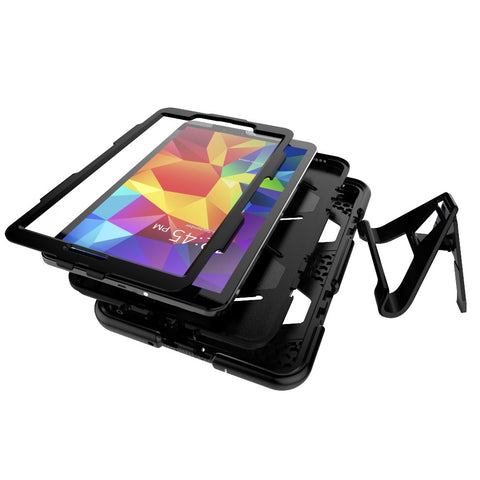 Heavy Duty Silicone PC Hybrid Case Clip Kickstand Combo Shell for Samsung Galaxy Tab A 10.1 (2016) T580 T585