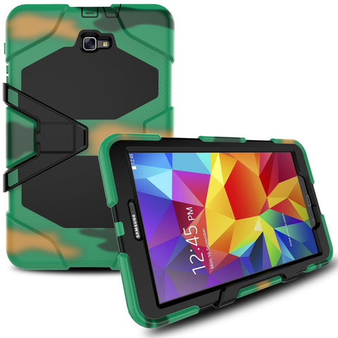 Heavy Duty Silicone PC Hybrid Case Clip Kickstand Combo Shell for Samsung Galaxy Tab A 10.1 (2016) T580 T585