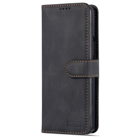 AZNS PU Leather Magnetic Clasp Closure Well-Protected Shockproof Phone Case with Stand Wallet for Samsung Galaxy Z Fold3 5G