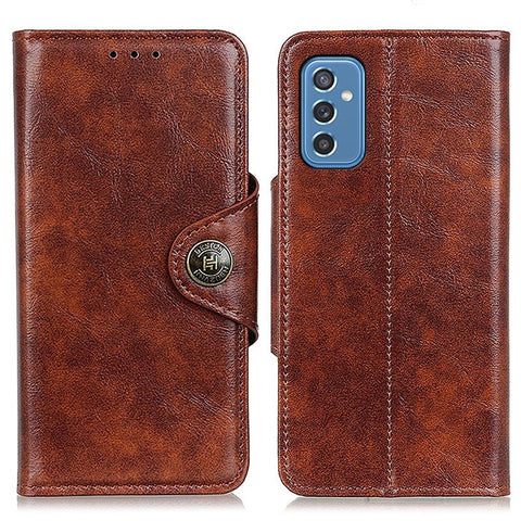 KHAZNEH Anti-drop Anti-scratch PU Leather Flip Stand Wallet Case Soft TPU Interior Protective Cover for Samsung Galaxy M52 5G