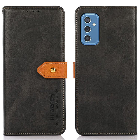KHAZNEH For Samsung Galaxy M52 5G Magnetic Closure TPU+PU Leather Phone Case Wallet Stand Shockproof Phone Cover