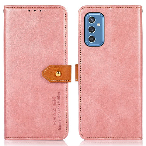 KHAZNEH For Samsung Galaxy M52 5G Magnetic Closure TPU+PU Leather Phone Case Wallet Stand Shockproof Phone Cover