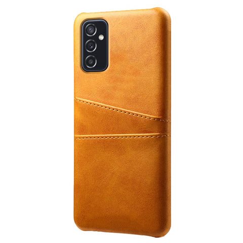KSQ Premium PU Leather + PC Anti-Scratch Hard Case with Dual Card Slots for Samsung Galaxy M52 5G