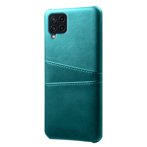 KSQ Two Card Slots Design Durable PU Leather Coated PC Phone Case Phone Cover for Samsung Galaxy F22 / M22 4G / M32 4G (Global Version)