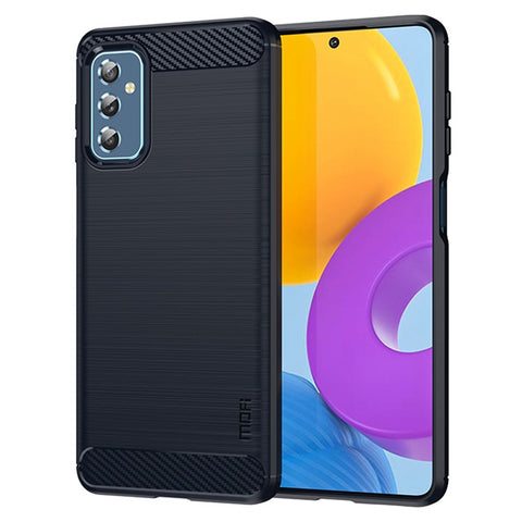 MOFI Brushed Carbon Fiber Design Case Shockproof Anti-drop Soft TPU Cover Shell for Samsung Galaxy M52 5G