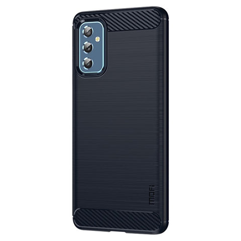 MOFI Brushed Carbon Fiber Design Case Shockproof Anti-drop Soft TPU Cover Shell for Samsung Galaxy M52 5G