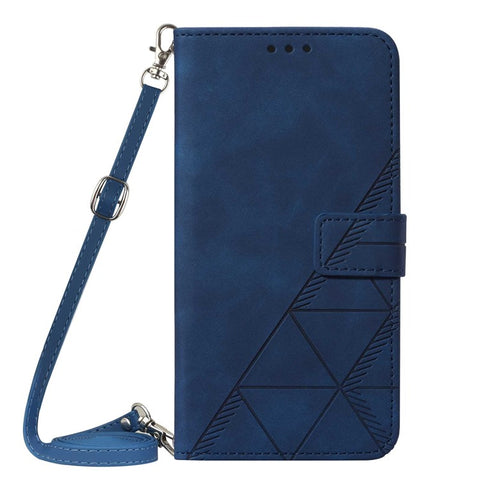 PB2-1 Series Stylish Lines Imprinting Magnetic Clasp Shock-absorption PU Leather + TPU Stand Wallet Phone Cover Case with Shoulder Strap for Samsung Galaxy S20 FE 2022/S20 FE/S20 FE 5G/S20 Lite