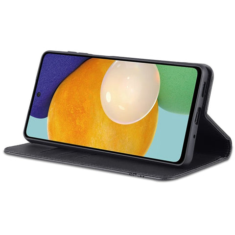 AZNS Magnetic Absorption PU Leather Flip Cover Stand Full Protection Wallet Phone Case for Samsung Galaxy M52 5G