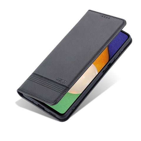 AZNS Magnetic Absorption PU Leather Flip Cover Stand Full Protection Wallet Phone Case for Samsung Galaxy M52 5G