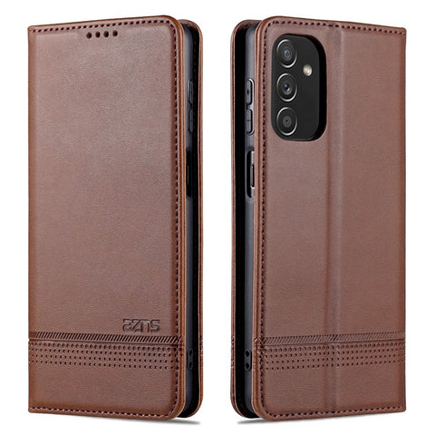 AZNS Magnetic Absorption PU Leather Flip Cover Stand Full Protection Wallet Phone Case for Samsung Galaxy M52 5G
