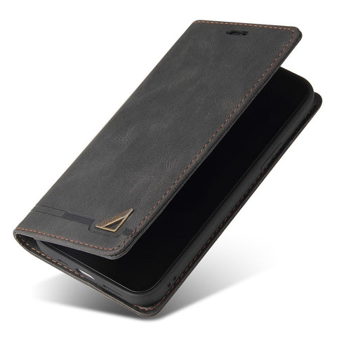 GQ.UTROBE 008 Series Stand Wallet Function RFID Blocking Anti-swiping Phone Case Skin Touch PU Leather Magnetic Auto-absorbed Cover for Samsung Galaxy A33 5G