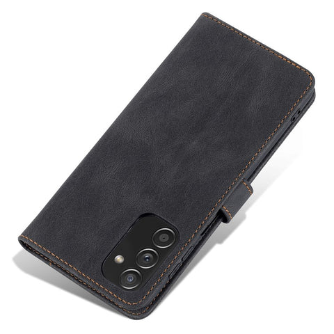 AZNS PU Leather Wallet Stand Full Protection Anti-fall Phone Case Cover for Samsung Galaxy M52 5G