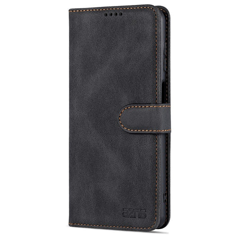 AZNS PU Leather Wallet Stand Full Protection Anti-fall Phone Case Cover for Samsung Galaxy M52 5G