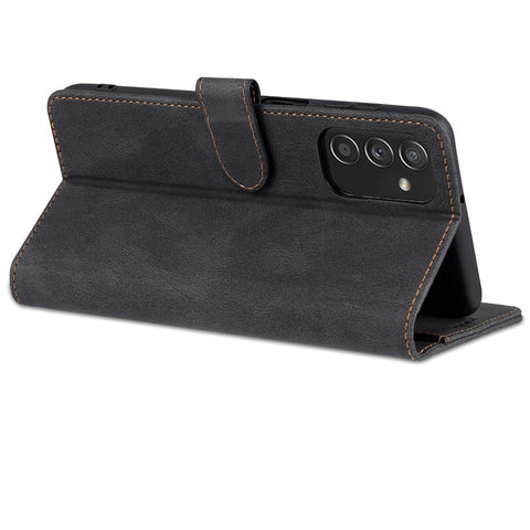 AZNS PU Leather Wallet Stand Full Protection Anti-fall Phone Case Cover for Samsung Galaxy M52 5G