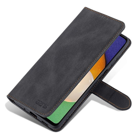 AZNS PU Leather Wallet Stand Full Protection Anti-fall Phone Case Cover for Samsung Galaxy M52 5G