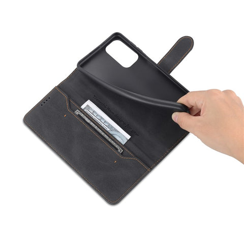 AZNS PU Leather Wallet Stand Full Protection Anti-fall Phone Case Cover for Samsung Galaxy M52 5G