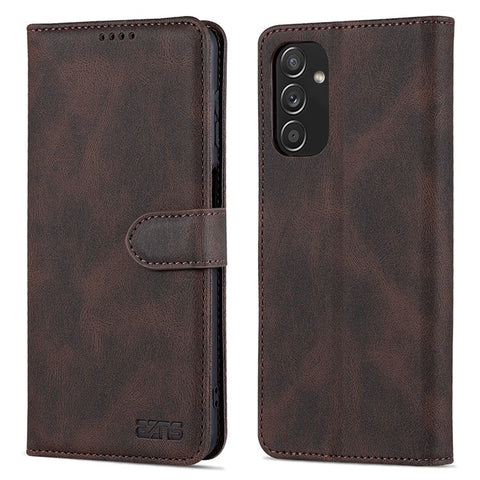 AZNS PU Leather Wallet Stand Full Protection Anti-fall Phone Case Cover for Samsung Galaxy M52 5G